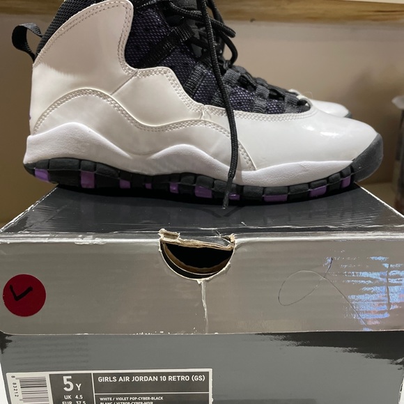 Girls Air Jordan 10 Retro (GS)  5Y - Picture 6 of 7